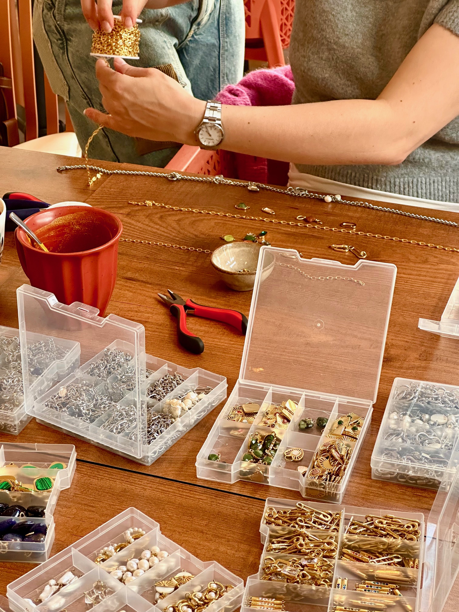 atelier creation de bijoux yelloco coffee val deurope